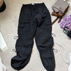 Adjustable cargo parachute pants